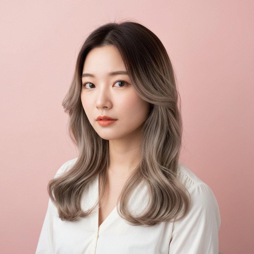 Dark Brown to Ash Blonde Balayage Dark Brown to Ash Blonde Balayage — Hair Color for Asian Hair