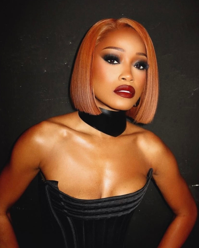 Copper Ginger Bob With Blunt Bangs — Ginger Hair on Black Women