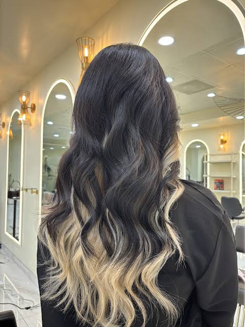 Dark Brown With Blonde Peekaboo Dark Brown With Blonde Peekaboo — Peekaboo Hair