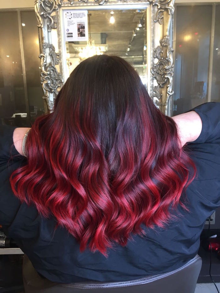 No Bangs Visual Idea — Red Hair Colors