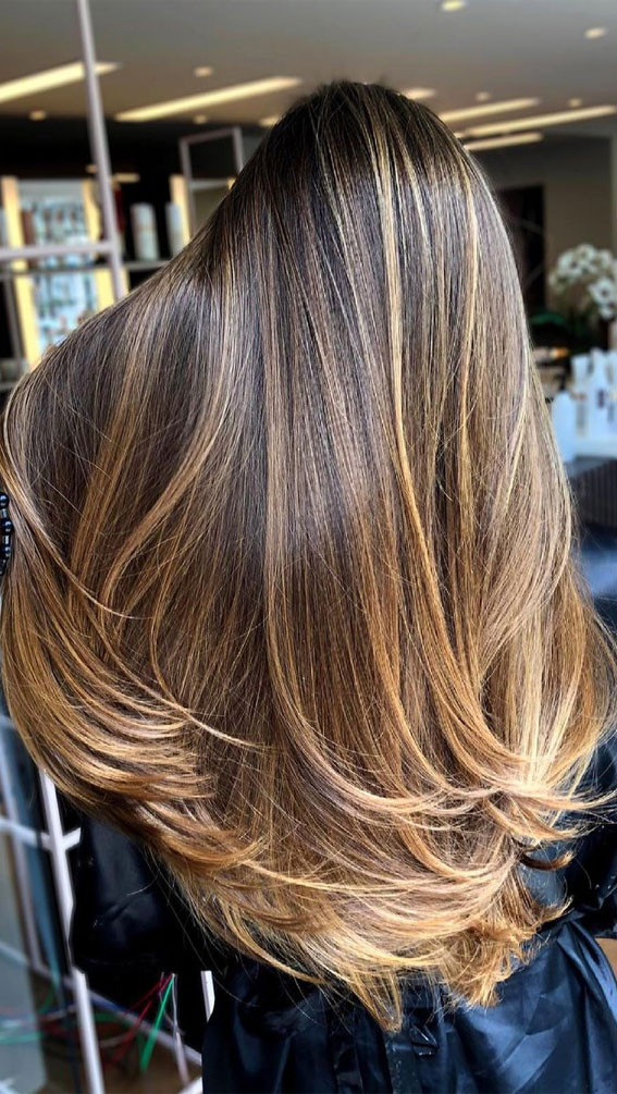 Back View Close Crop Visual Idea Back View Close Crop Visual Idea — Caramel Highlights