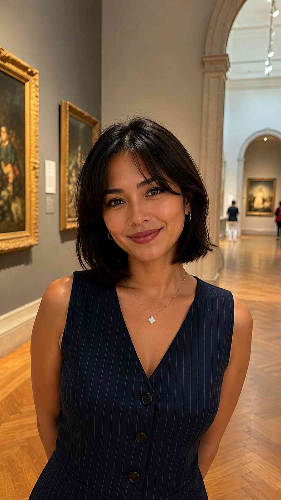 Dark Brown Visual Idea — Hairstyles for Heart Shaped Faces