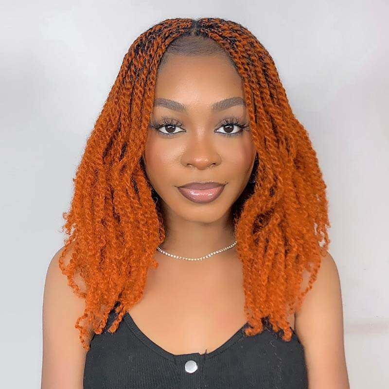 Lob Collarbone Wavy Locs With Vibrant Ginger Lob Collarbone Wavy Locs With Vibrant Ginger — Ginger Locs