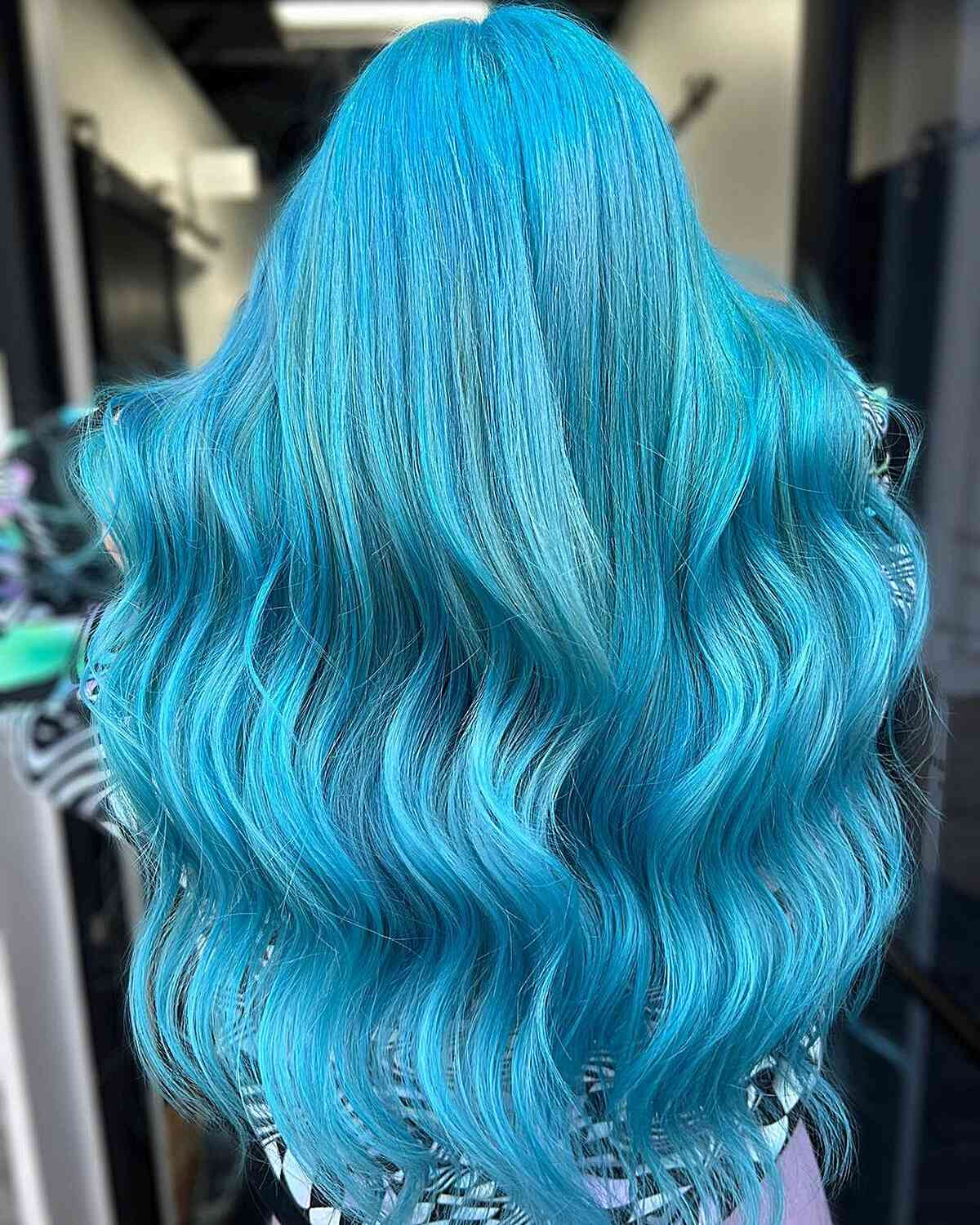 Vivid Blue Visual Idea — Pastel Blue Hair