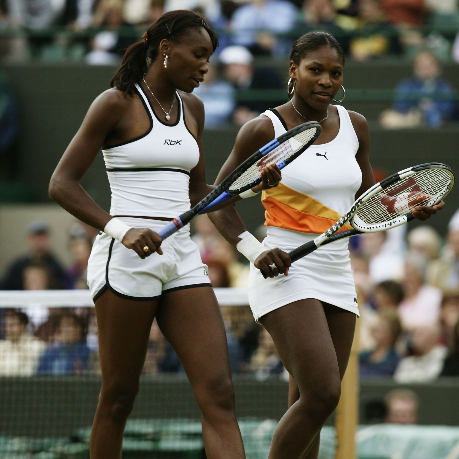 White Tennis Dress with Orange Accents for Match Play — Tennis Dresses