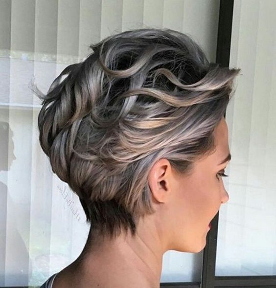 Voluminous Wavy Pixie Crop Voluminous Wavy Pixie Crop — Hairstyles for Women Over 40