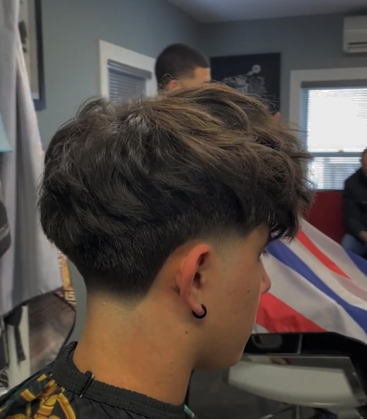 Ear Dramatic Taper Fade Blowout — Blowout Taper