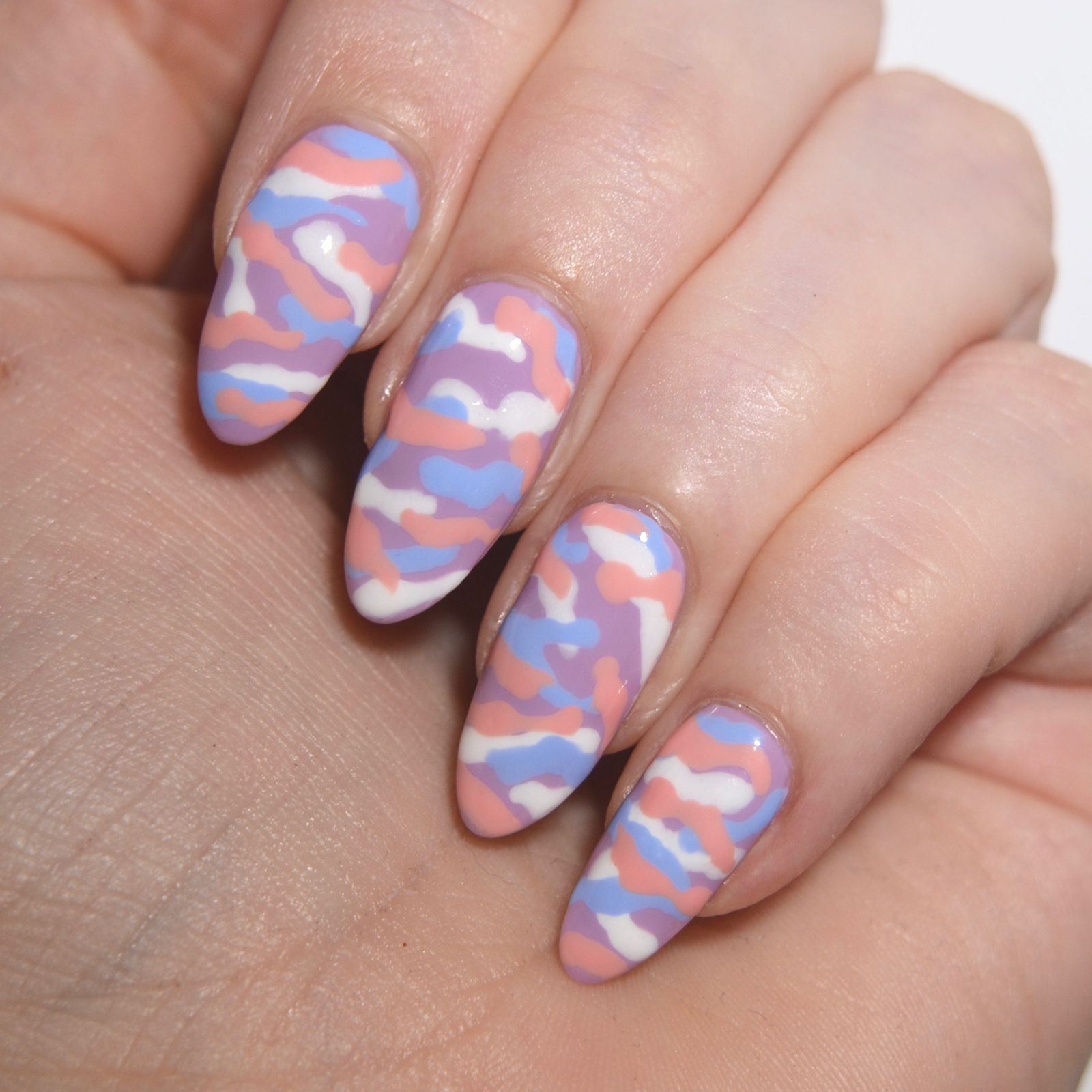 Pastel Pink Purple Blue Camo Pastel Pink Purple Blue Camo — Camo Nails