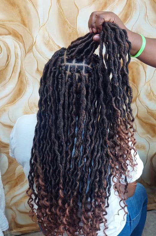 Black With Ombre Ends Visual Idea Black With Ombre Ends Visual Idea — Goddess Locs