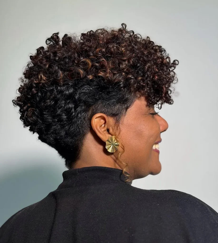 Collarbone Length On Top Tapered Sides Visual Idea — TWA Hairstyles