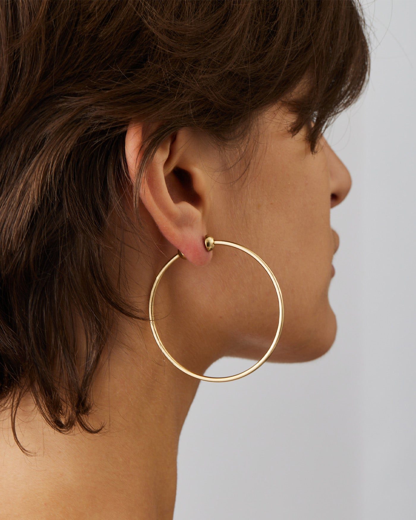 Oversized Thin Gold Hoops for a Sleek Profile — Hoop Earrings