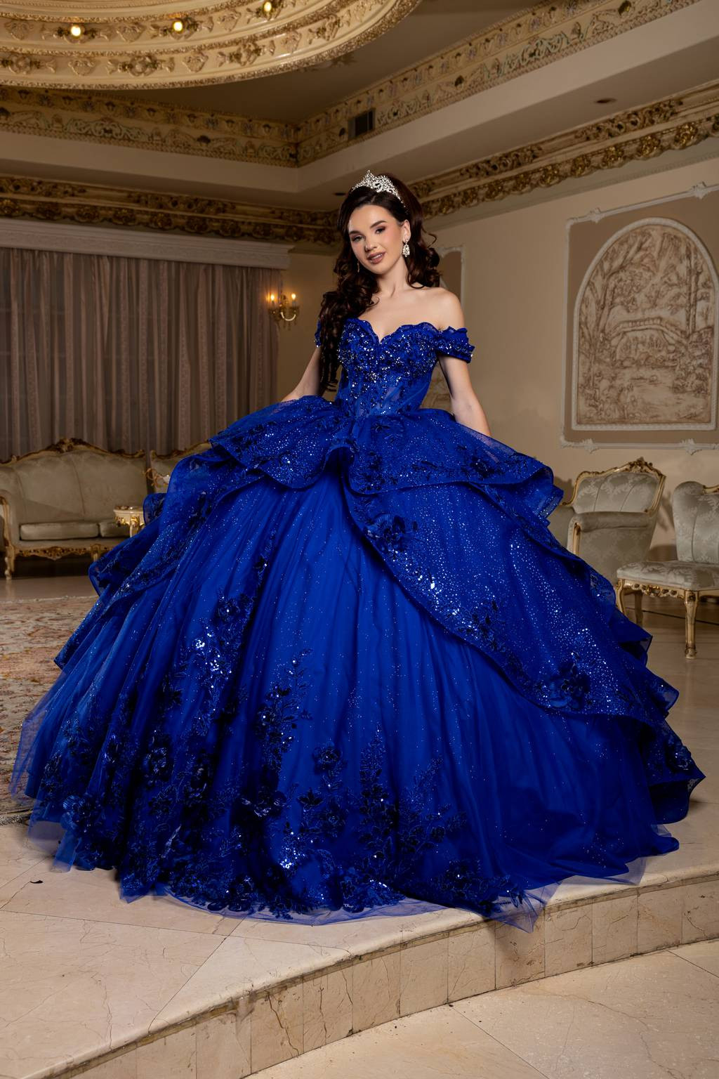Sparkling Royal Blue Ballgown for a Fairytale Quinceanera — Quinceanera Guest Outfits