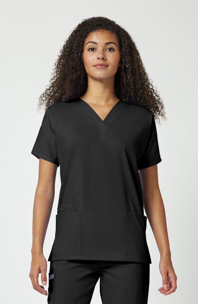 Classic Black V-Neck Scrub Uniform Classic Black V-Neck Scrub Uniform — Nurse Outfits