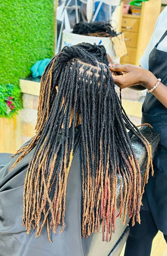 Mid-Back Ombre Wavy Dreadlocks — Starter Locs