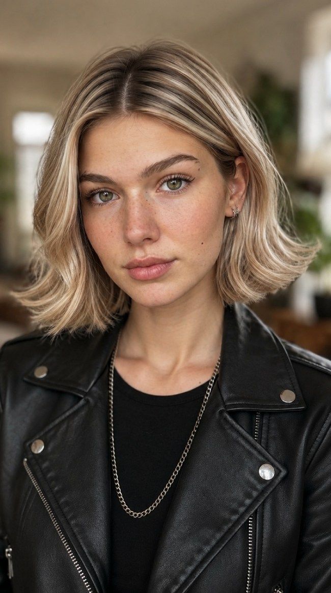 Ash Blonde Bob with Soft Bangs — Bob for Fine Hair