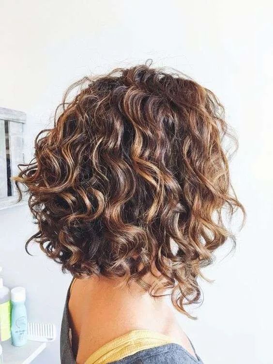 Chin Length Bob Uniform Curls Chin Length Bob Uniform Curls — Spiral Perm