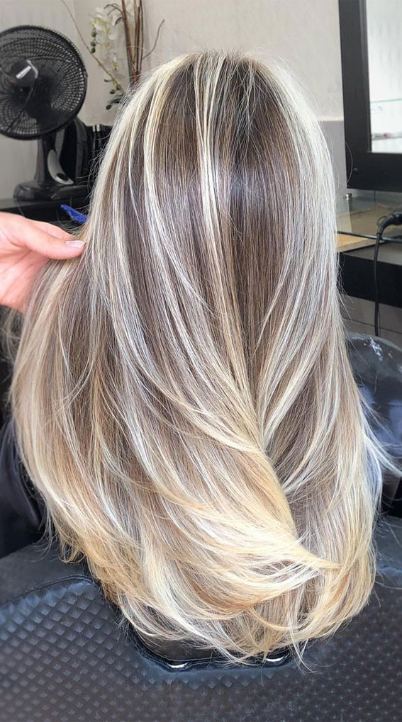 Thick Waves With Blonde Tonal Blend — Two Tone Hair