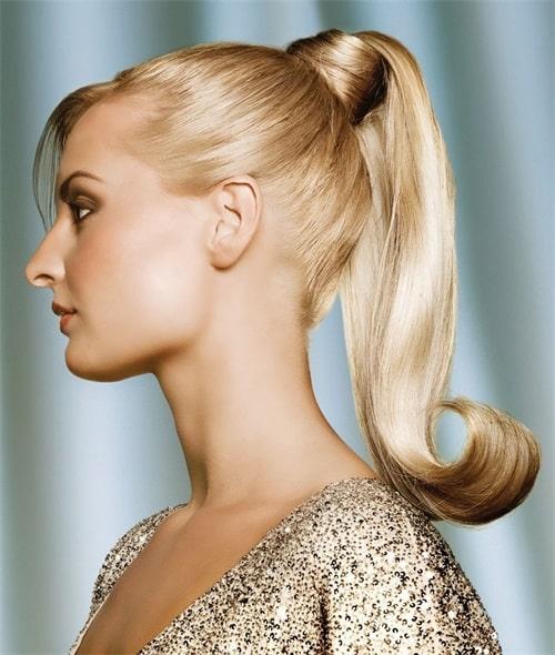 Blonde Ponytail With Curled End Blonde Ponytail With Curled End — Barbie Ponytail