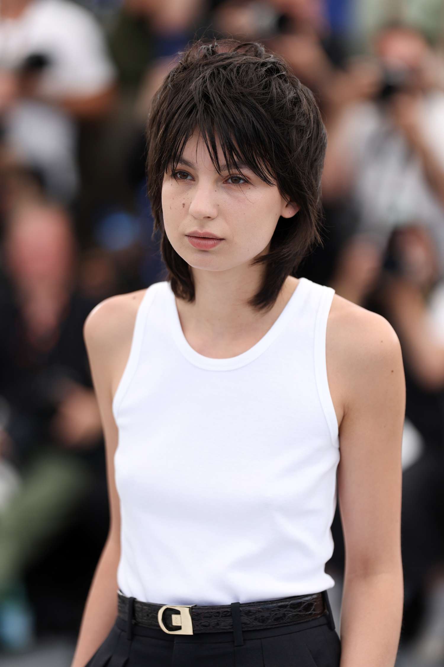 Chin Length Modern Mullet — Choppy Layers
