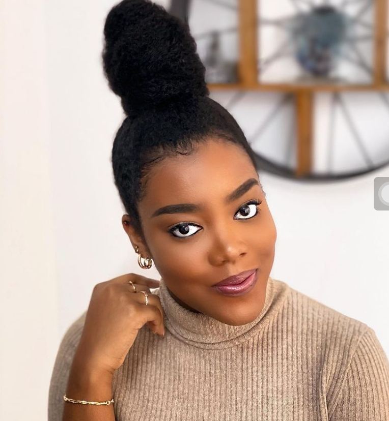 High Voluminous Bun on Natural Hair High Voluminous Bun on Natural Hair — Birthday Hairstyles