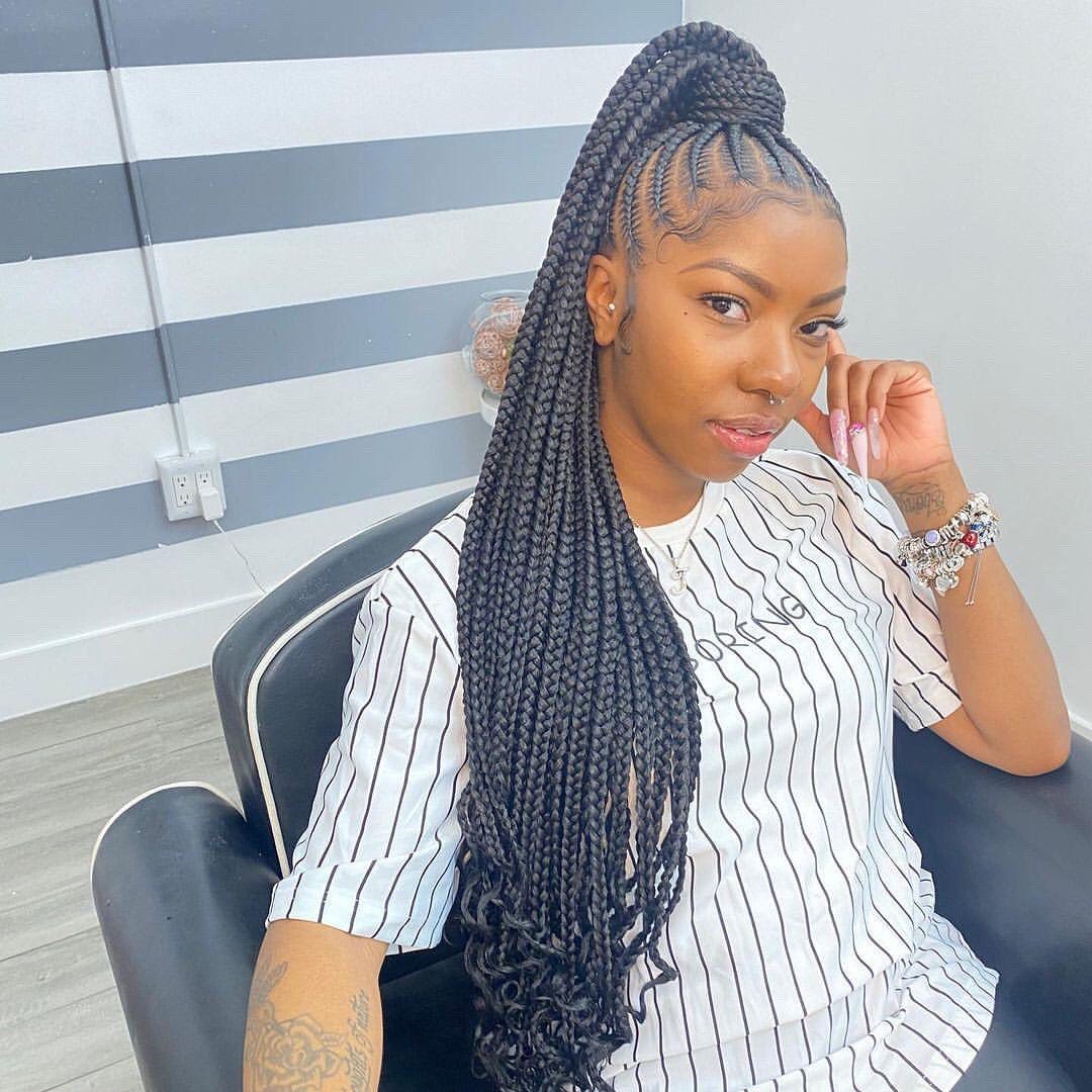 Mid-Back Visual Idea Mid-Back Visual Idea — Braided Hairstyles for Black Women