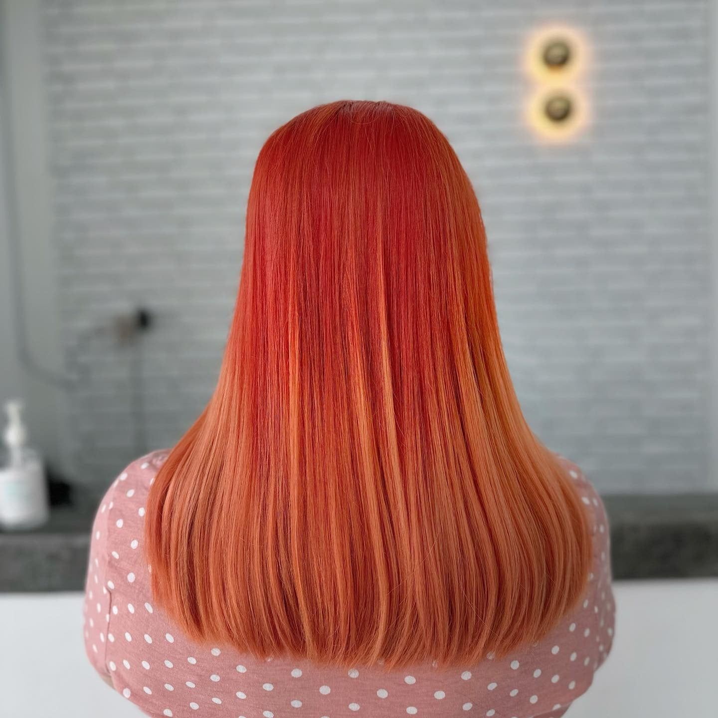 Tangerine To Lighter Tangerine Gradient Tangerine To Lighter Tangerine Gradient — Tangerine Hair