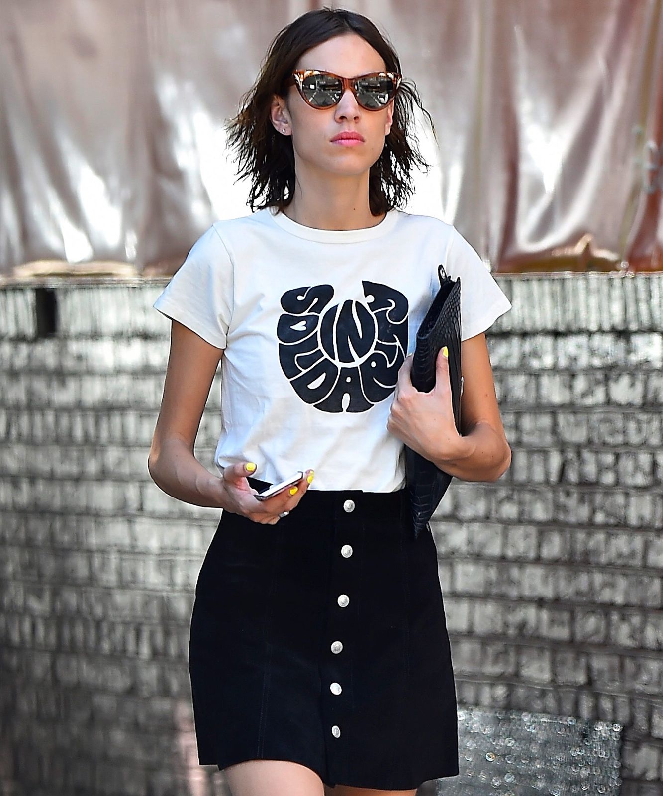 Graphic Tee and Corduroy Mini Skirt for Casual Cool Graphic Tee and Corduroy Mini Skirt for Casual Cool — Outfits for Women in Their 20s