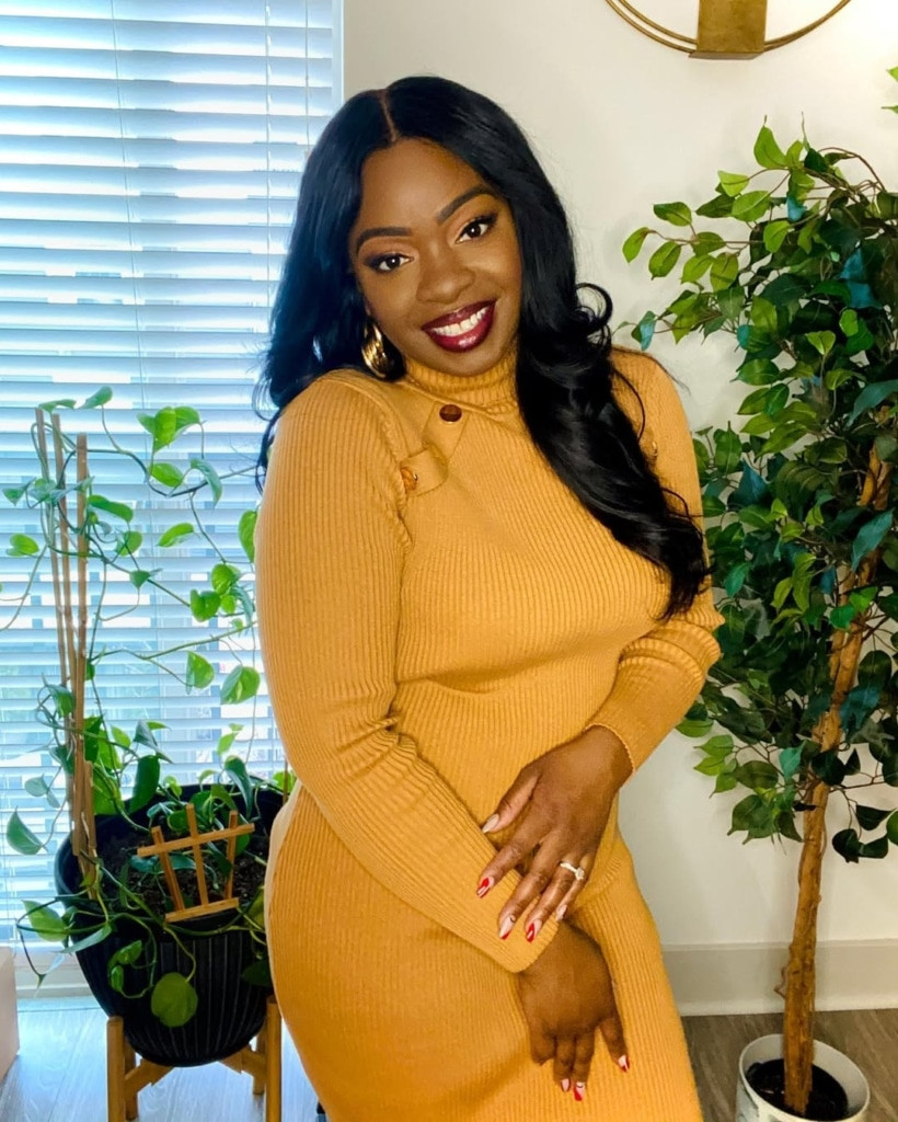 Ochre Yellow Ribbed Knit Turtleneck Dress with Neckline Buttons Ochre Yellow Ribbed Knit Turtleneck Dress with Neckline Buttons — Teacher Conference Outfits