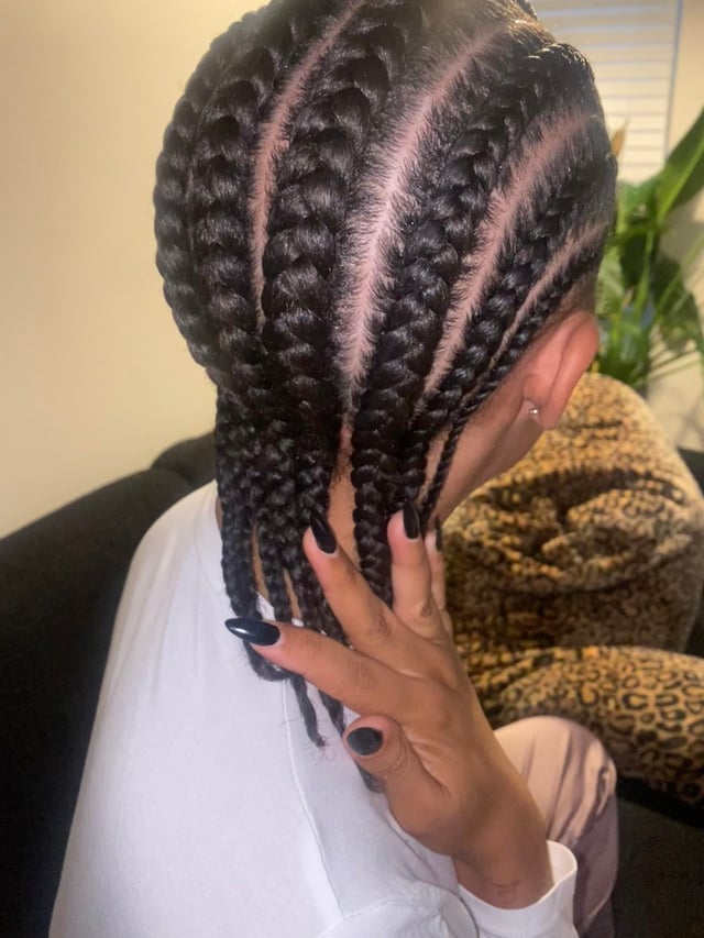 Black Visual Idea Black Visual Idea — Straight Back Braids