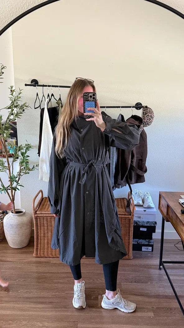 Modern Midi: Belted Dress and Leggings — Outfits for Rectangle Shape