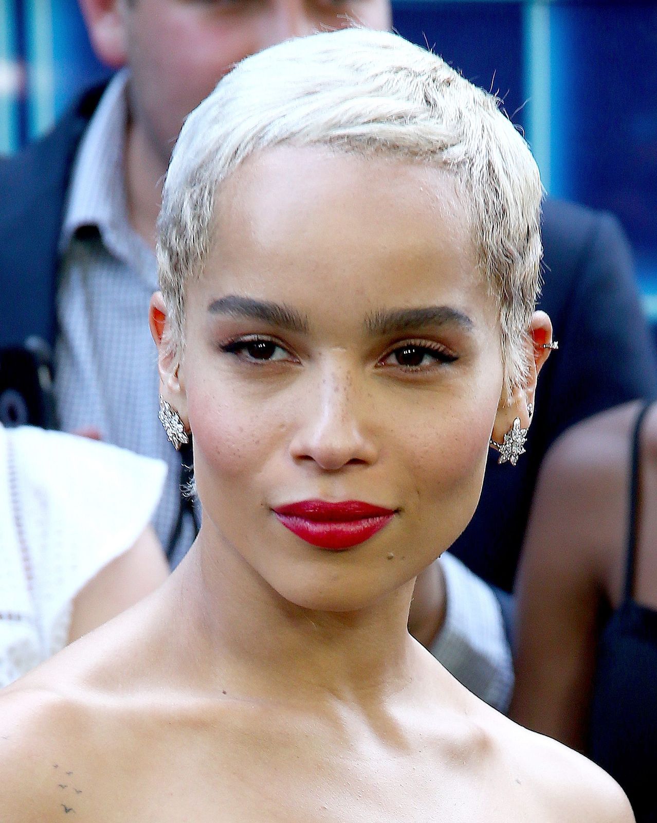 Sleek Platinum Buzz Close Crop — Buzz Cut for Women