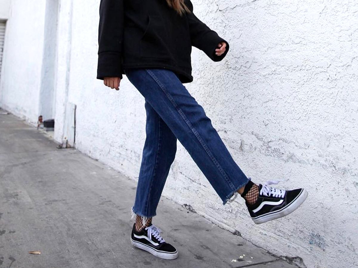 Elevated Casual with Fishnet Socks and Vans Elevated Casual with Fishnet Socks and Vans — Vans Outfits