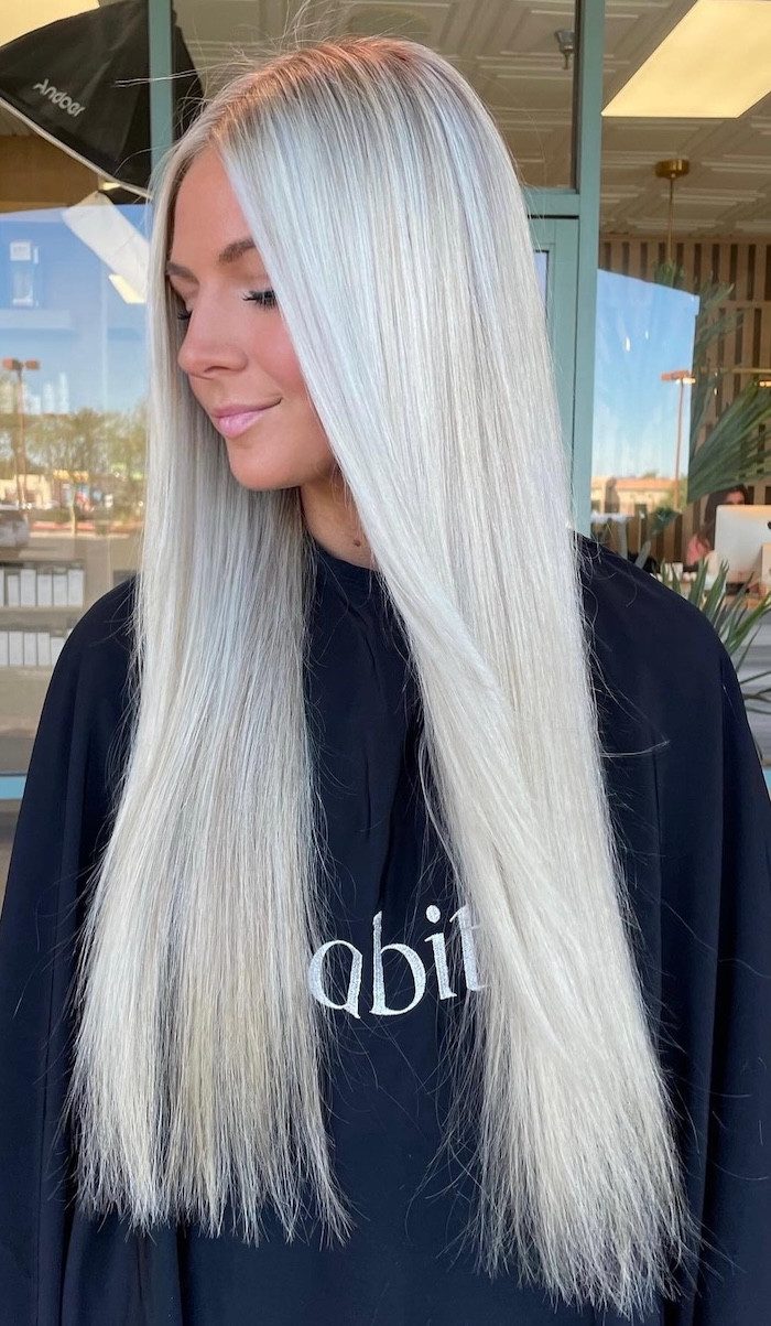 Ultra Long Icy Waves With Middle Part — Platinum Blonde