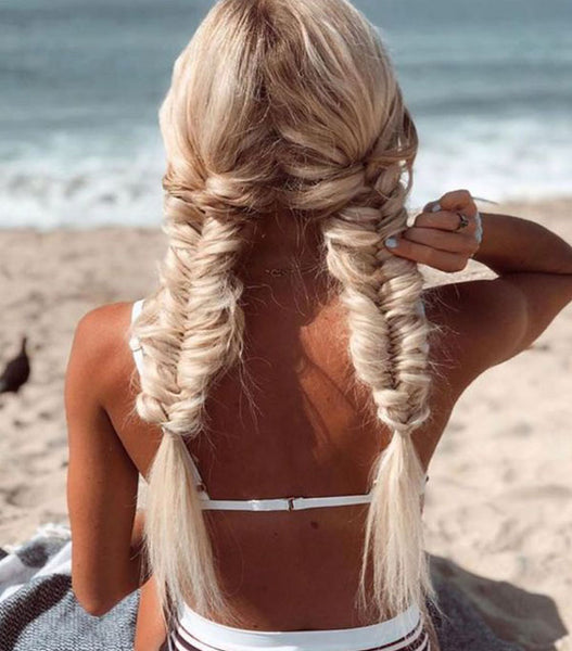 Honey Blonde With Lighter Highlights Visual Idea — Fishtail Braid