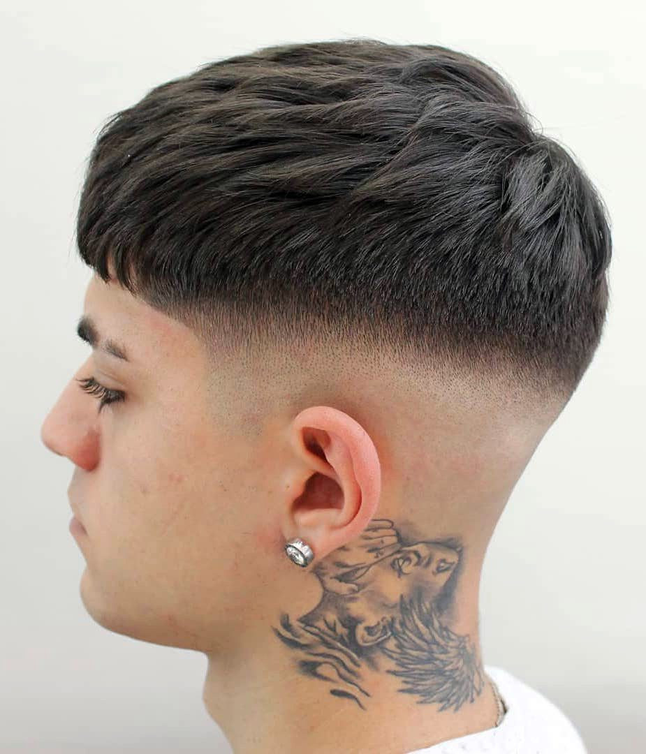 Textured Fringe Mid Taper Fade