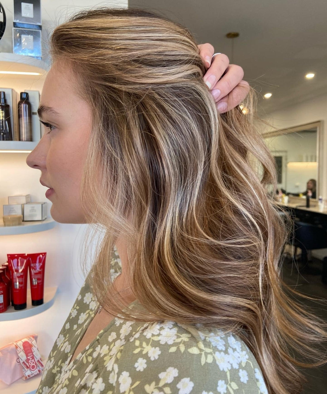 Shoulder-Length Caramel Balayage