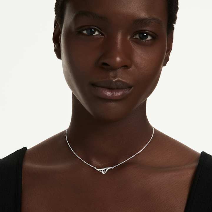 Casual Formal Delicate Silver Necklace with Unique Pendant Casual Formal Delicate Silver Necklace with Unique Pendant — Silver Jewelry