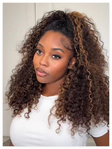Middle Visual Idea — Half Up Half Down with Curls