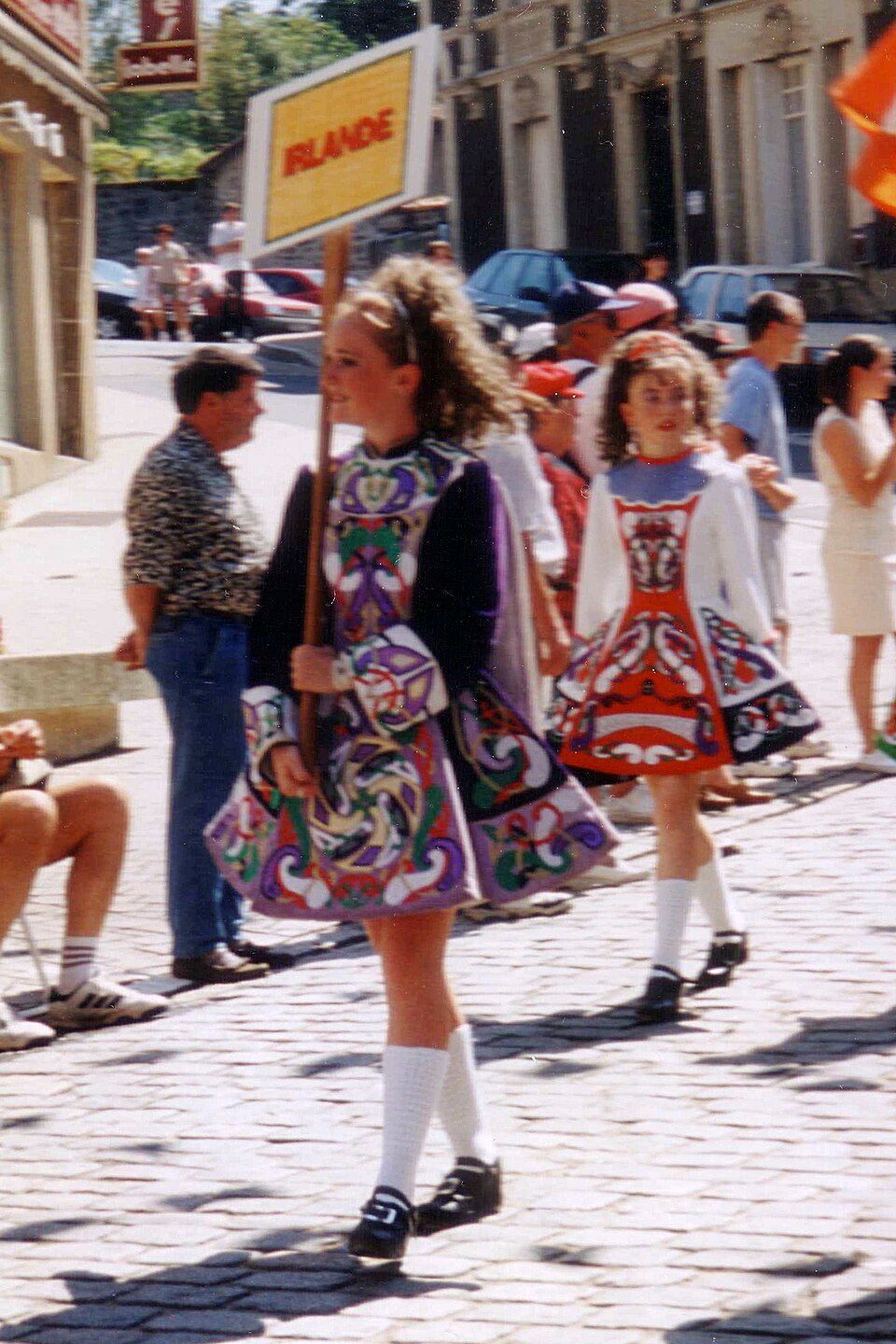 Patterned Dress and Cardigan for Cultural Events — Ireland Outfits