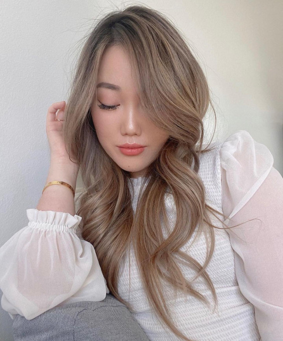 Neutral Beige Blonde With Ash Tones Neutral Beige Blonde With Ash Tones — Hair Color for Asian Hair
