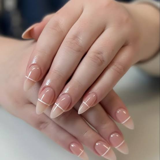 Geometric Lines on Stiletto Geometric Lines on Stiletto — Professional Nails