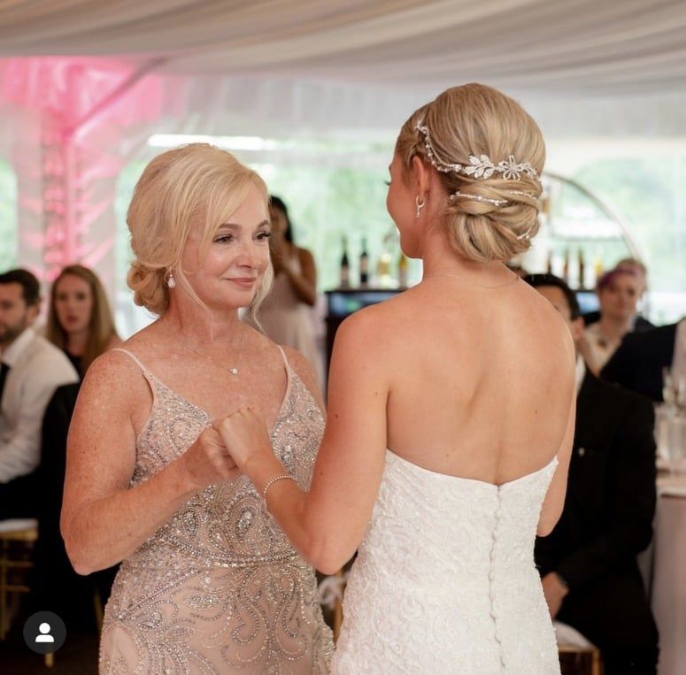 Chin Soft Blonde Updo With Swept Sides Chin Soft Blonde Updo With Swept Sides — Mother of the Bride Hairstyles