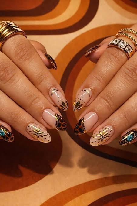 Both Hands Close-Up Visual Idea — Country Concert Nails