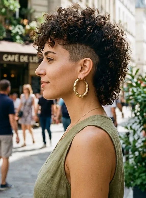 Collarbone Visual Idea — Short Curly Haircuts