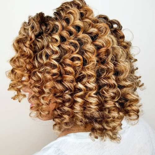 Honey Blonde Spiral Curls Honey Blonde Spiral Curls — Roller Set Hairstyles