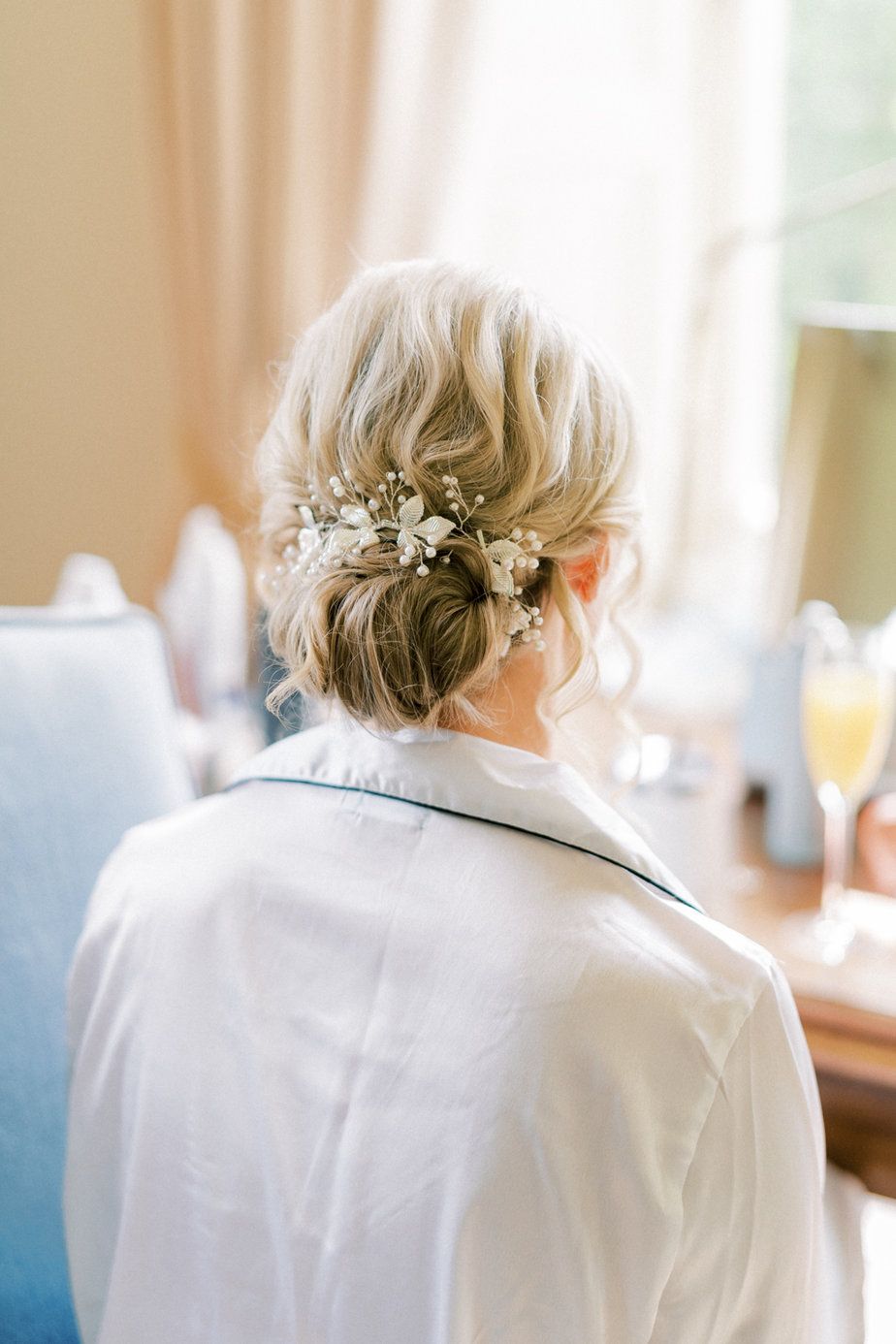 Shoulder Visual Idea Shoulder Visual Idea — Sleek Bun Wedding Hair