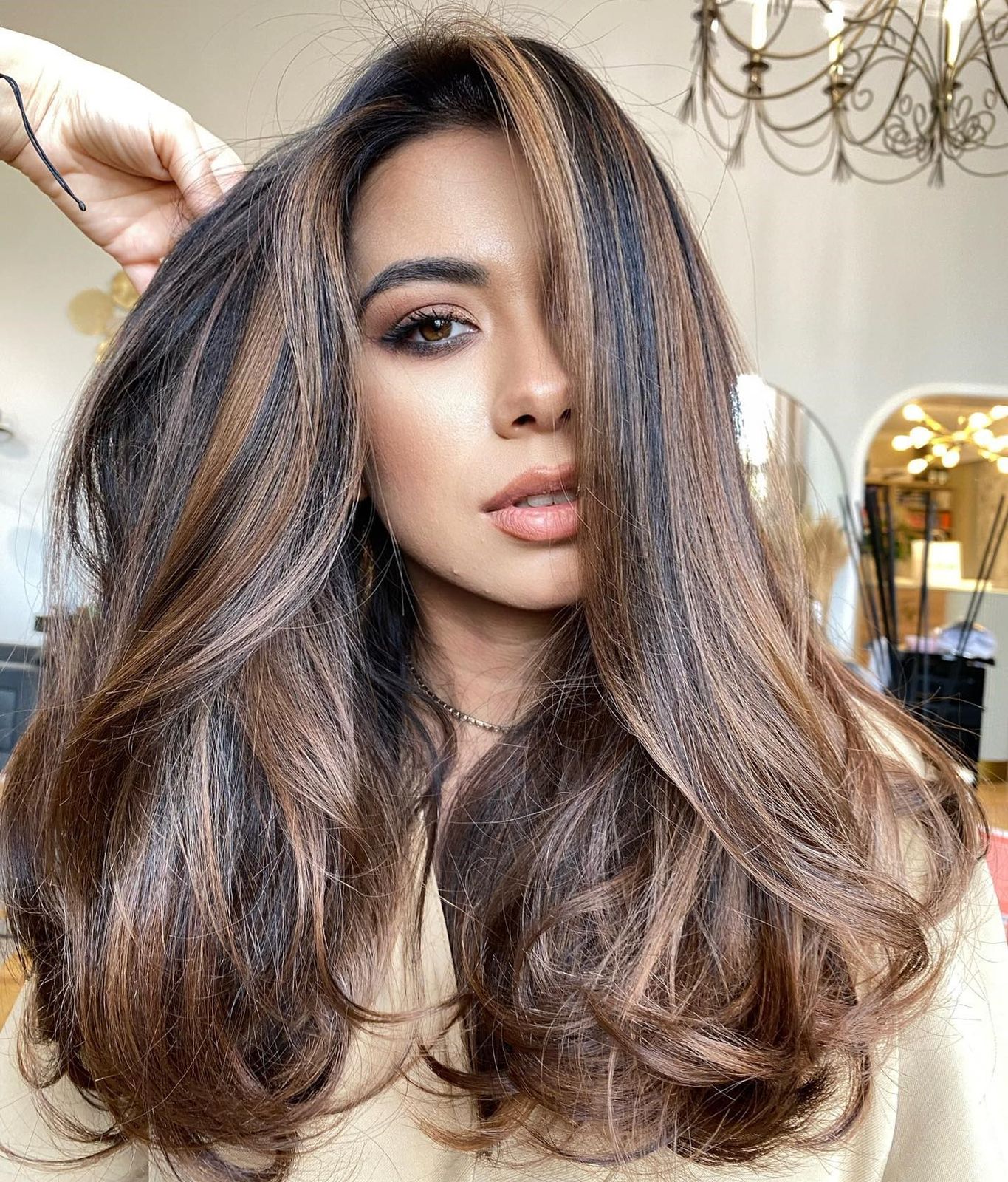 Sun-Kissed Brown and Blonde Balayage Sun-Kissed Brown and Blonde Balayage — Hair Color for Olive Skin