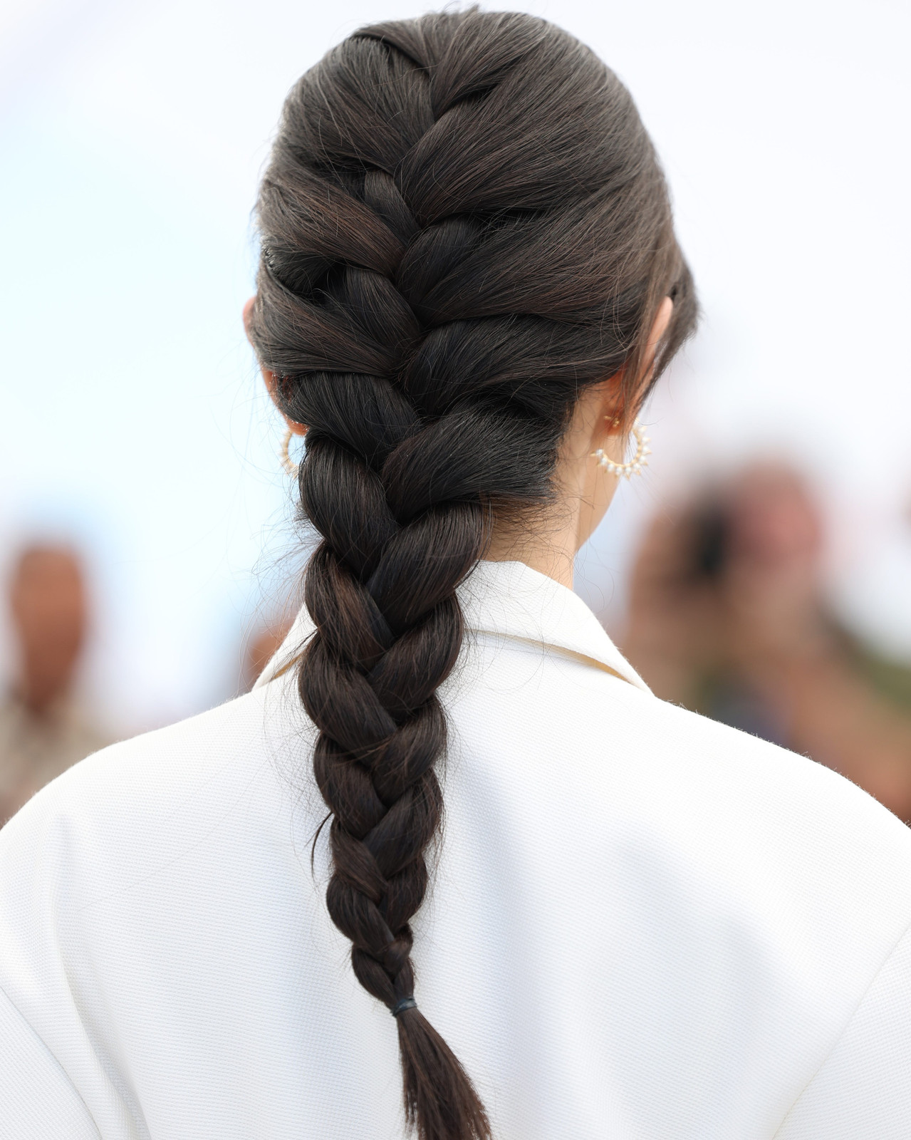 Thick Dark Brown French Braid Thick Dark Brown French Braid — Braids Over 50