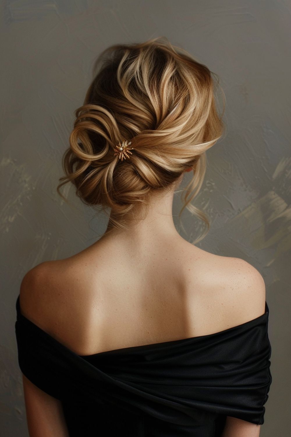Mid-Back Elegant Twisted Updo with Ornate Clip — Mini Claw Clip Hairstyles