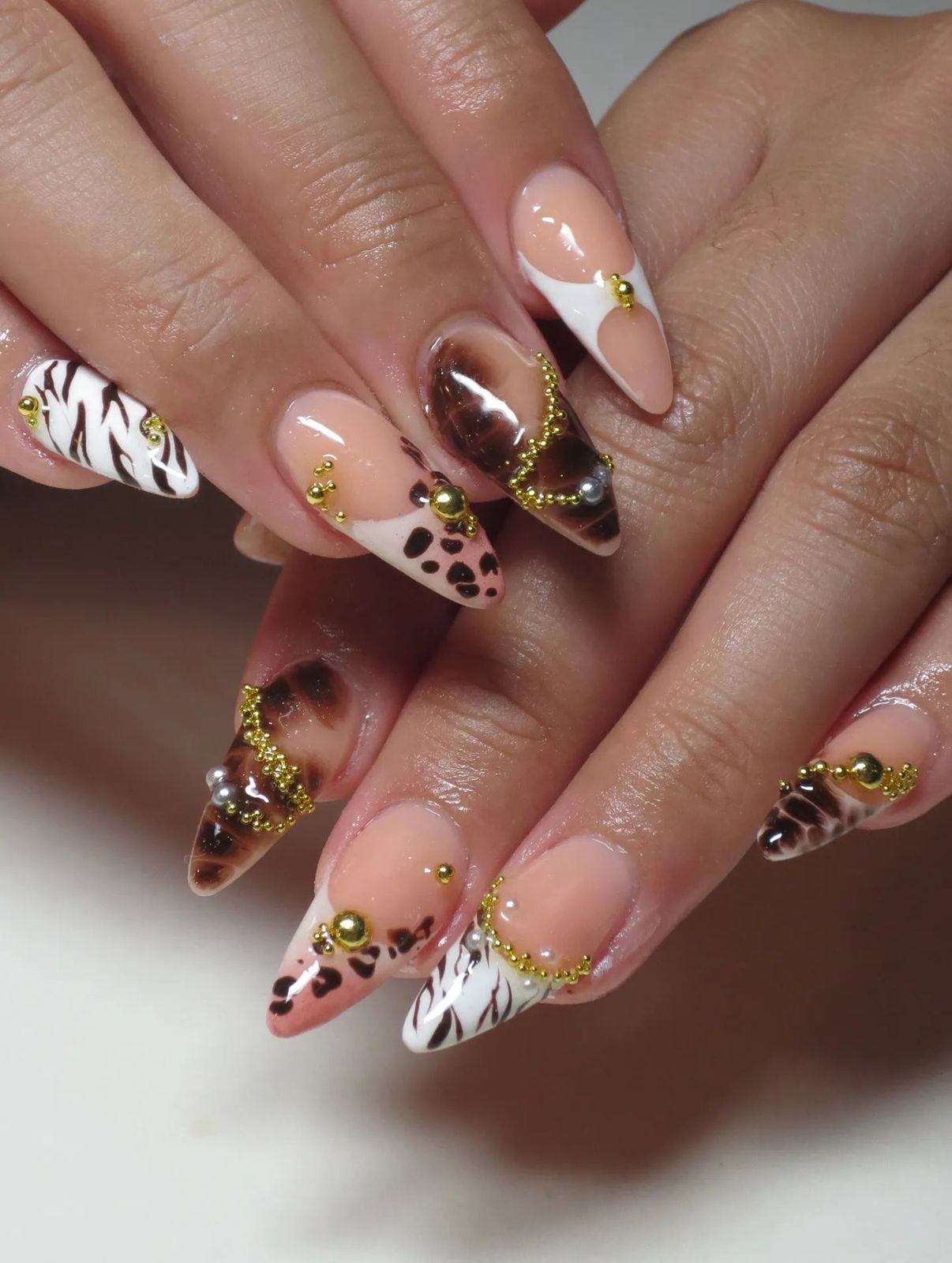 Glamorous Visual Idea — Zebra Nails